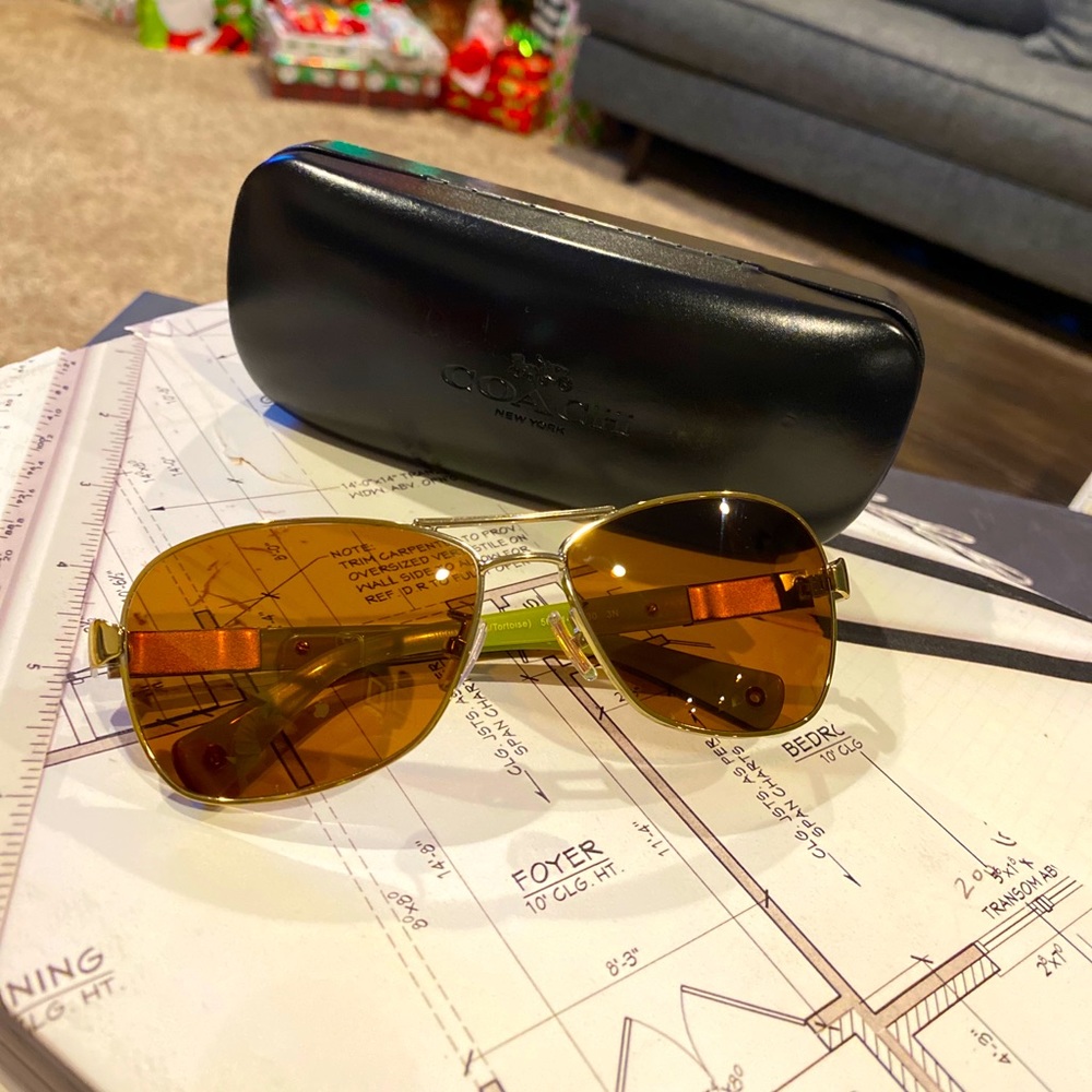 Coach Caroline Aviator Sunglasses